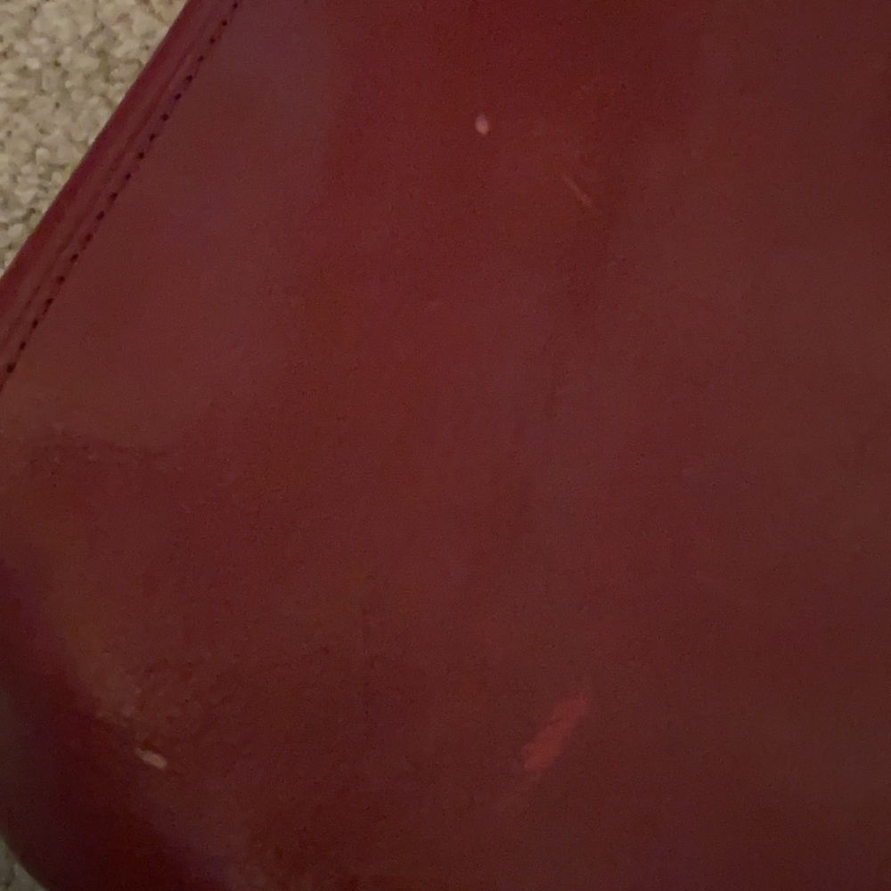 Hobo Red Leather Shoulder Bag - Picture 9 of 16